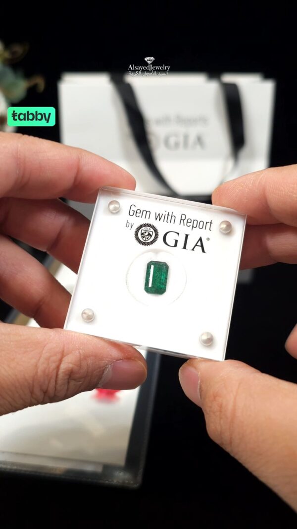 Genuine Rare Emerald 🔬GIA زمرد طبيعي يحمل شهادة