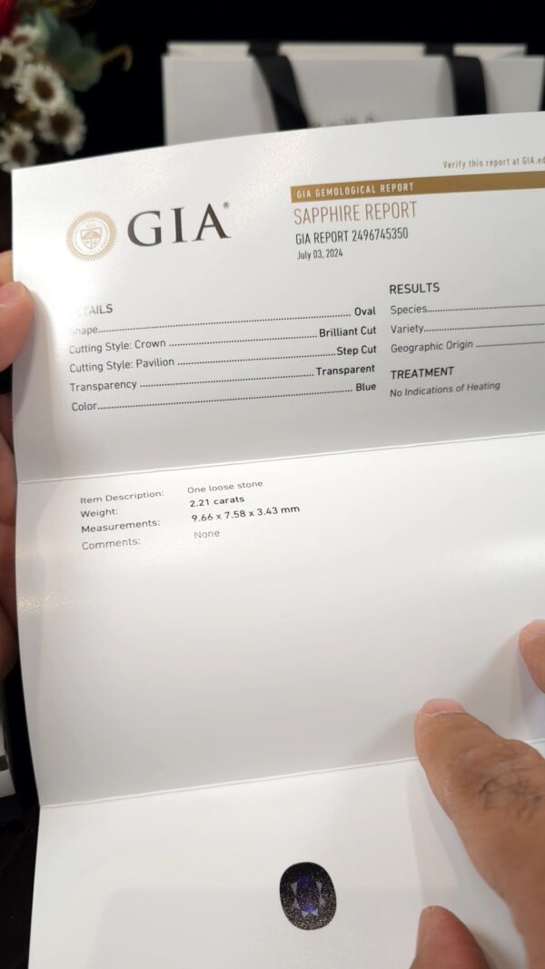 Genuine Rare Sapphire 🔬GIA سفاير طبيعي غير معالج - Image 6